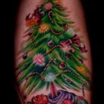 tattoo fir tree on hand 25.11.2019 №036 -tattoo spruce- tattoovalue.net