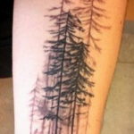 tattoo fir tree on hand 25.11.2019 №1023 -tattoo spruce- tattoovalue.net