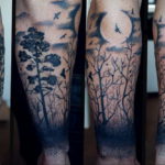 tattoo fir tree on hand 25.11.2019 №1050 -tattoo spruce- tattoovalue.net