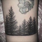 tattoo fir tree on hand 25.11.2019 №1055 -tattoo spruce- tattoovalue.net