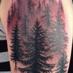 tattoo fir tree on hand 25.11.2019 №1070 -tattoo spruce- tattoovalue.net