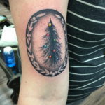 tattoo fir tree on hand 25.11.2019 №1071 -tattoo spruce- tattoovalue.net