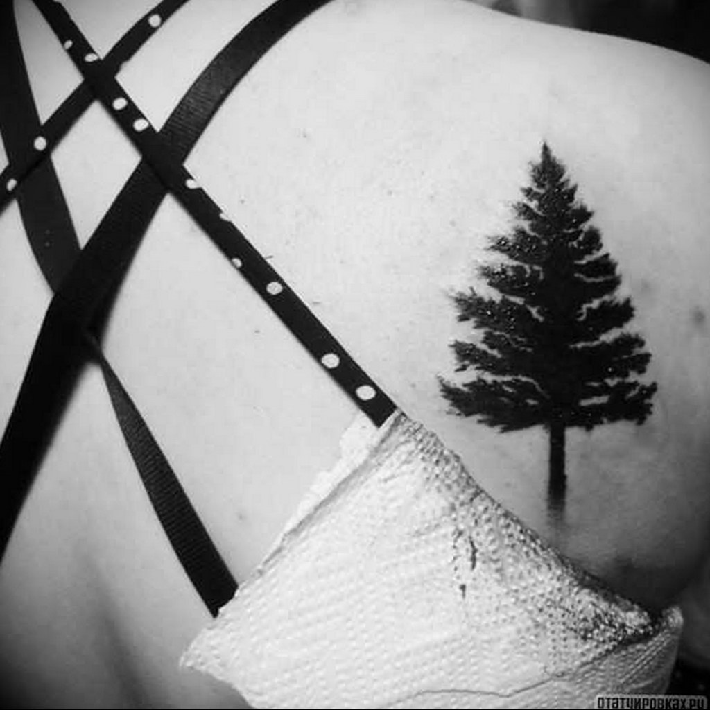 Pine Tree Japanese Tattoo by George Bardadim Tattoo artist based in NYC