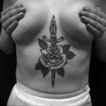 chest dagger tattoo 27.12.2019 №001 -dagger tattoo- tattoovalue.net