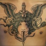 chest dagger tattoo 27.12.2019 №009 -dagger tattoo- tattoovalue.net