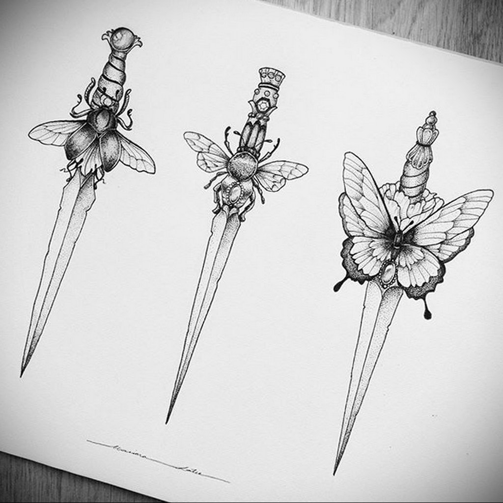 150 Sharp Dagger Tattoo Designs  Traditional Knife Tattoo