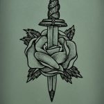 dagger tattoo sketch 27.12.2019 №044 -dagger tattoo- tattoovalue.net
