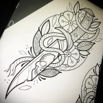 dagger tattoo sketch 27.12.2019 №007 -dagger tattoo- tattoovalue.net