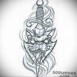 dagger tattoo sketch 27.12.2019 №008 -dagger tattoo- tattoovalue.net