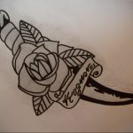 dagger tattoo sketch 27.12.2019 №015 -dagger tattoo- tattoovalue.net