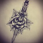 dagger tattoo sketch 27.12.2019 №035 -dagger tattoo- tattoovalue.net