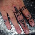 finger dagger tattoo 27.12.2019 №001 -dagger tattoo- tattoovalue.net