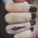 finger dagger tattoo 27.12.2019 №004 -dagger tattoo- tattoovalue.net