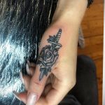 finger dagger tattoo 27.12.2019 №025 -dagger tattoo- tattoovalue.net