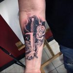 forearm dagger tattoo 27.12.2019 №007 -dagger tattoo- tattoovalue.net