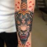 forearm dagger tattoo 27.12.2019 №039 -dagger tattoo- tattoovalue.net