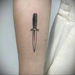 forearm dagger tattoo 27.12.2019 №078 -dagger tattoo- tattoovalue.net