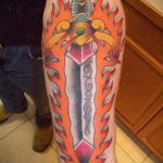 forearm dagger tattoo 27.12.2019 №080 -dagger tattoo- tattoovalue.net