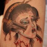 girl with a dagger tattoo 27.12.2019 №006 -dagger tattoo- tattoovalue.net