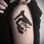 girl with a dagger tattoo 27.12.2019 №007 -dagger tattoo- tattoovalue.net