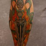 heart tattoo with dagger 27.12.2019 №021 -dagger tattoo- tattoovalue.net_2