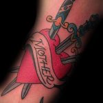 heart tattoo with dagger 27.12.2019 №029 -dagger tattoo- tattoovalue.net