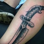 heart tattoo with dagger 27.12.2019 №030 -dagger tattoo- tattoovalue.net_2