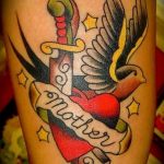 heart tattoo with dagger 27.12.2019 №038 -dagger tattoo- tattoovalue.net