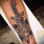 rose dagger tattoo 27.12.2019 №050 -dagger tattoo- tattoovalue.net