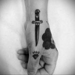 small dagger tattoo 27.12.2019 №007 -dagger tattoo- tattoovalue.net