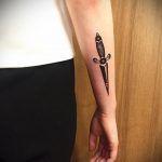 small dagger tattoo 27.12.2019 №008 -dagger tattoo- tattoovalue.net