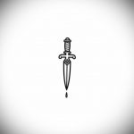 small dagger tattoo 27.12.2019 №009 -dagger tattoo- tattoovalue.net