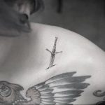 small dagger tattoo 27.12.2019 №012 -dagger tattoo- tattoovalue.net