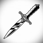 small dagger tattoo 27.12.2019 №036 -dagger tattoo- tattoovalue.net