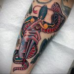 snake and dagger tattoo 27.12.2019 №016 -dagger tattoo- tattoovalue.net