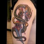 snake and dagger tattoo 27.12.2019 №036 -dagger tattoo- tattoovalue.net