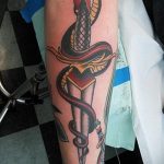 snake and dagger tattoo 27.12.2019 №043 -dagger tattoo- tattoovalue.net