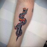 snake and dagger tattoo 27.12.2019 №006 -dagger tattoo- tattoovalue.net