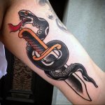 snake and dagger tattoo 27.12.2019 №011 -dagger tattoo- tattoovalue.net