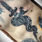 snake and dagger tattoo 27.12.2019 №031 -dagger tattoo- tattoovalue.net