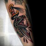 snake and dagger tattoo 27.12.2019 №032 -dagger tattoo- tattoovalue.net