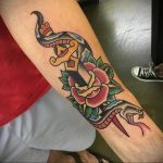 snake and dagger tattoo 27.12.2019 №041 -dagger tattoo- tattoovalue.net