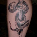 snake and dagger tattoo 27.12.2019 №045 -dagger tattoo- tattoovalue.net
