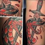 snake and dagger tattoo 27.12.2019 №051 -dagger tattoo- tattoovalue.net