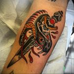 snake and dagger tattoo 27.12.2019 №072 -dagger tattoo- tattoovalue.net