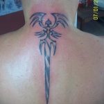 tattoo dagger on the back 27.12.2019 №010 -dagger tattoo- tattoovalue.net