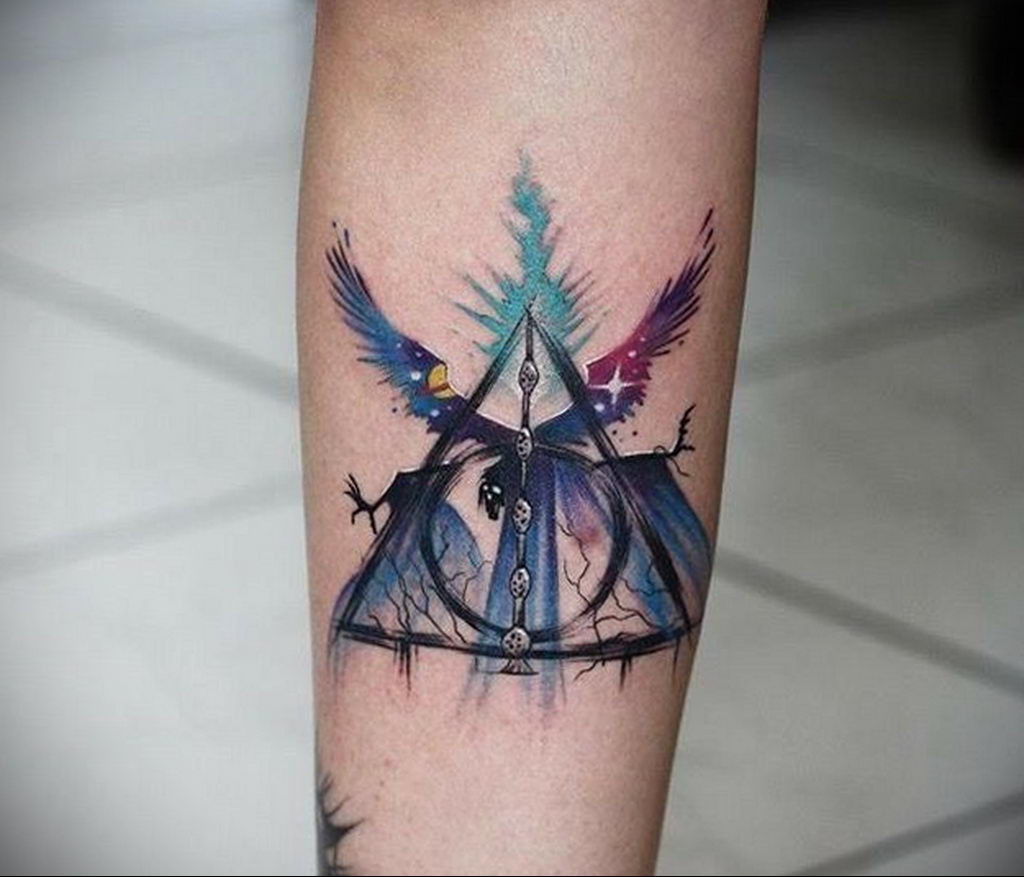 Top 15 Irresistible Deathly Hallows Tattoo Designs  Styles At Life