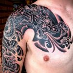 black dragon tattoo 21.01.2020 №033 -dragon tattoo- tattoovalue.net