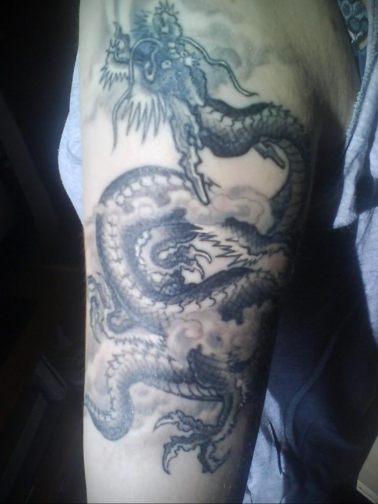 black dragon tattoo 21.01.2020 №015 -dragon tattoo- tattoovalue.net