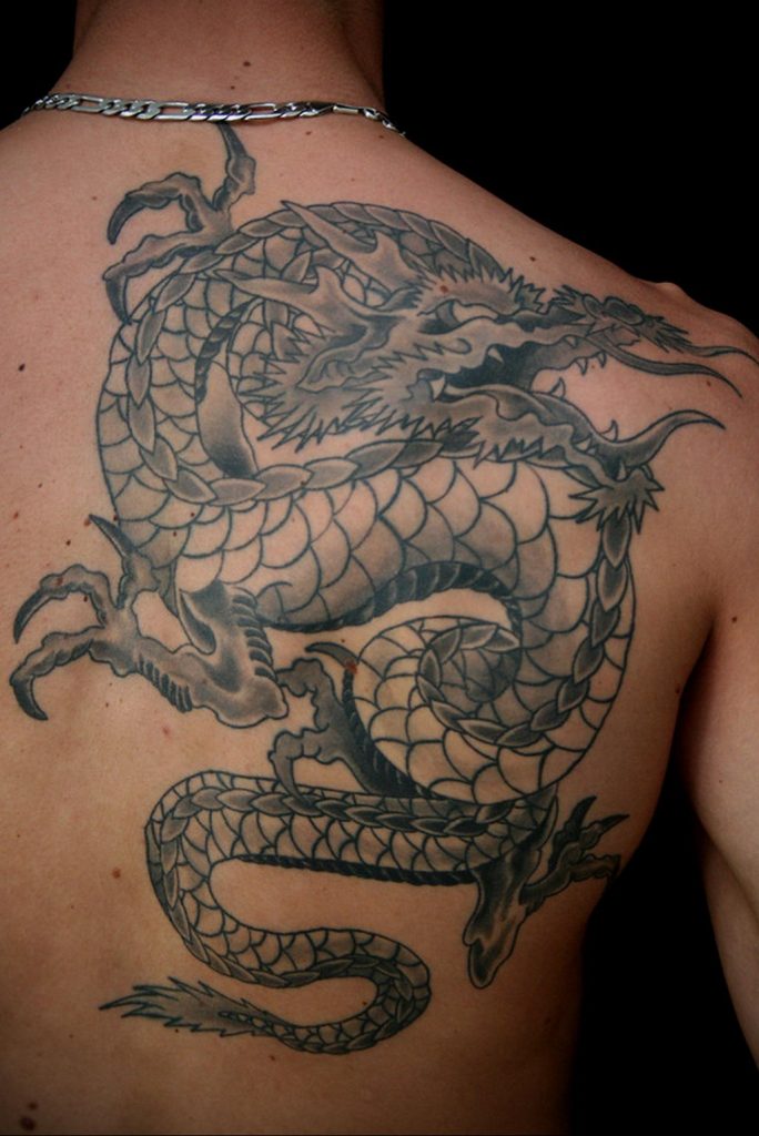 black dragon tattoo 21.01.2020 №017 -dragon tattoo- tattoovalue.net